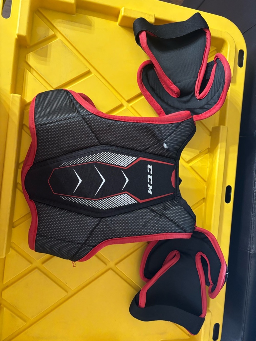 CCM Red and Black Youth Hockey Chest Protector